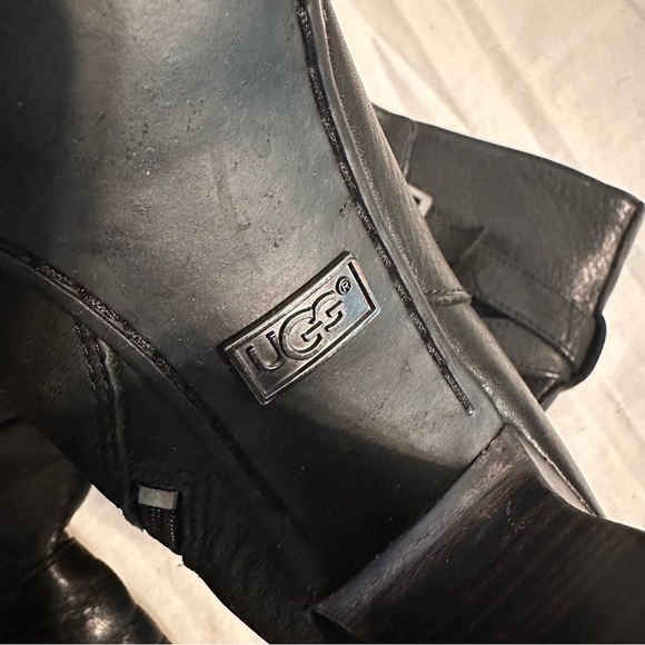 UGG Leather Black Boots - Picture 8 of 11
